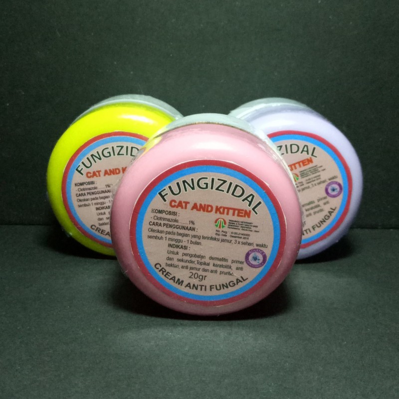 Fungizidal Cat & Kitten 20 gram Original Cream Anti Fungal Jamur Kucing